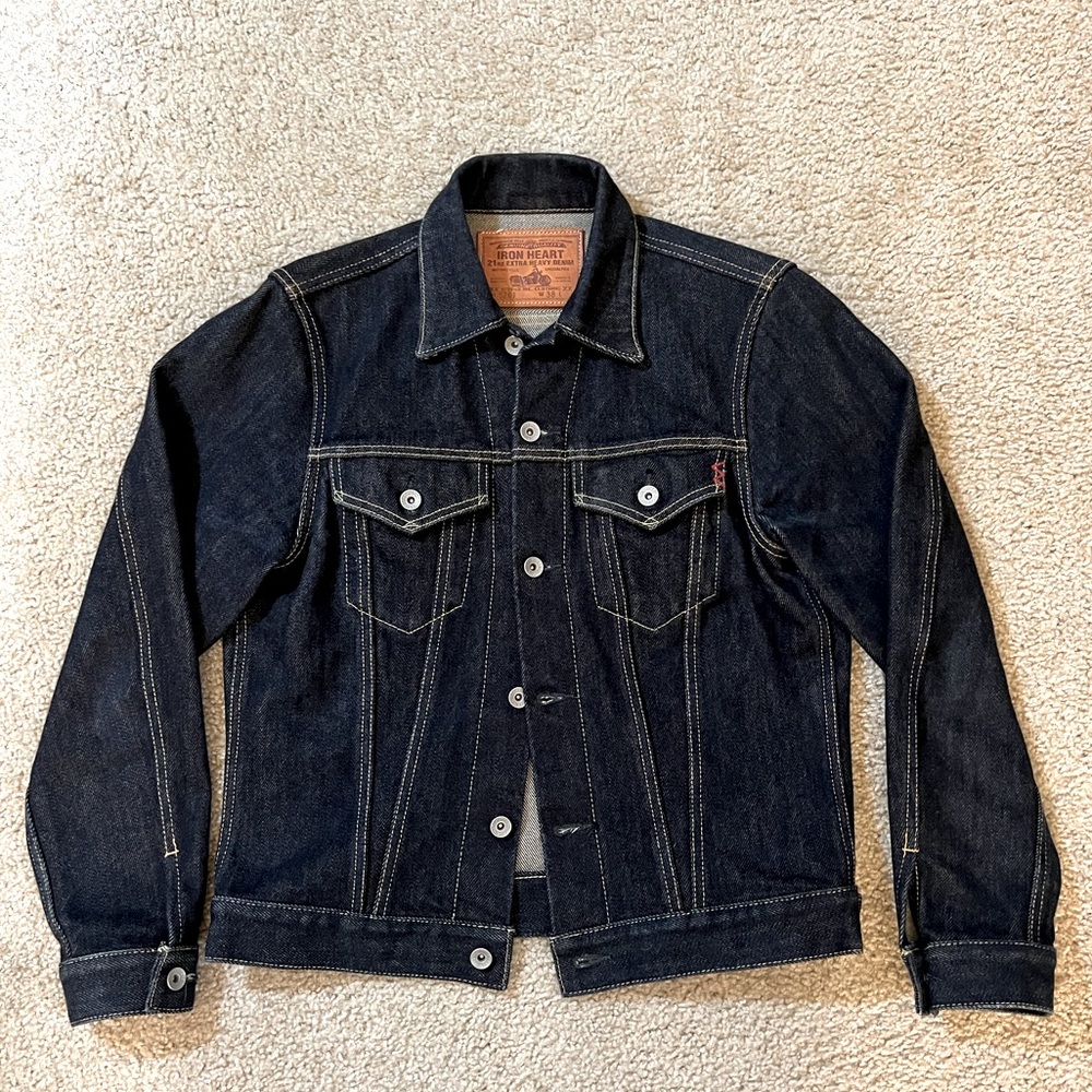 [Ironheart] IH-526J 21oz Selvedge Denim Type III Jacket - Indigo Medium(38)